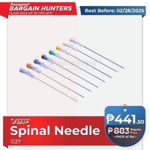 Bargain Hunters - Top Spinal Needle G27 sold by 10s